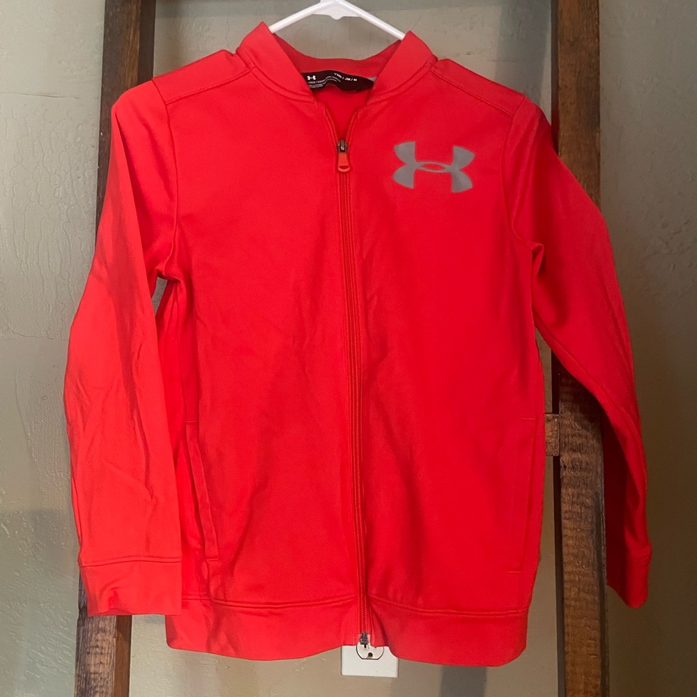 Youth Under Armour Red Full-Zip Jacket